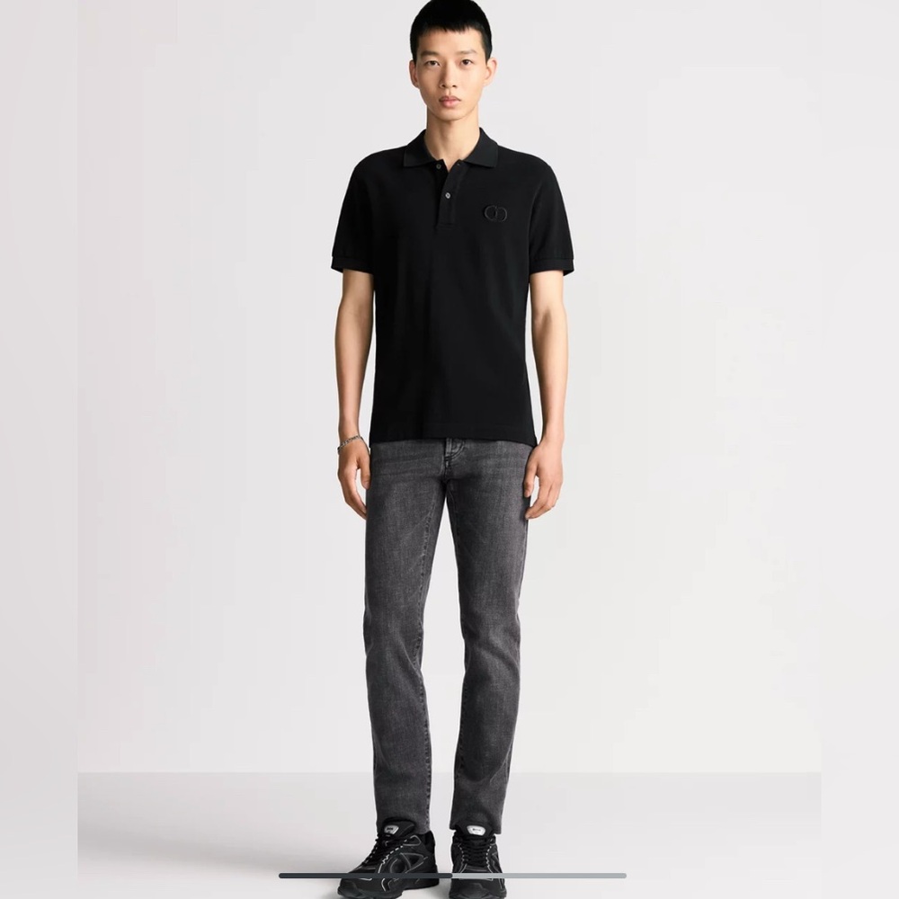 Dior Long Slim-Fit Jeans
Gray Cotton Denim